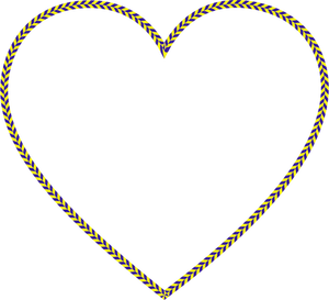 Checkered racing heart