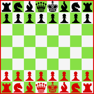 Posición de partida de ajedrez