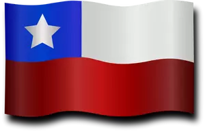 Wietrzny chilijskie flaga wektor clipart