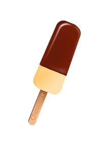 Barre de crème glacée au chocolat
