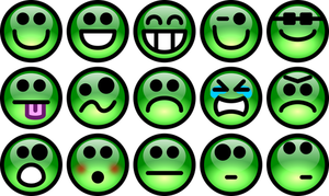 Set di lucidi emoji