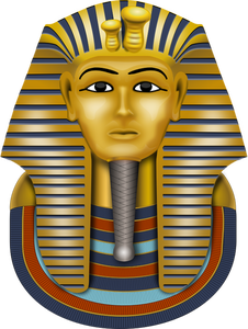 Mask av Tutankhamun vektor illustration