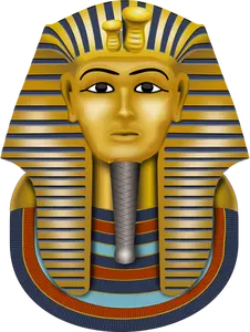 Topeng Tutankhamun vektor ilustrasi
