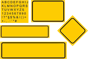 Ilustraţia vectorială de şabloane de etichete poştale galben set