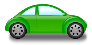 Graphiques vectoriels petite voiture verte