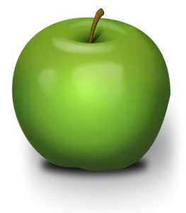 Vectorul fotorealiste Măr verde