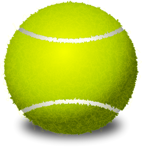 Tenisový míč Vektor Klipart
