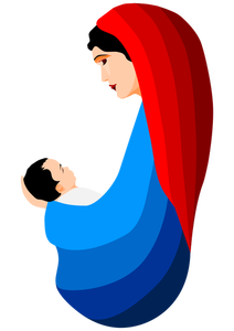 Maagd en het kind Jezus