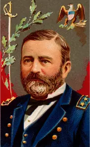 Ritratto di vettore del generale Grant