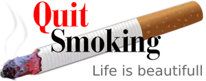 Deja de ilustración vectorial de fumar
