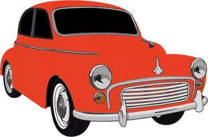 Klassisk röd bil