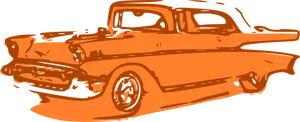 Oranžové klasické auto Vektor Klipart