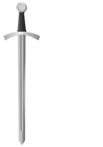 Ilustração em vetor de espada de metal clássica