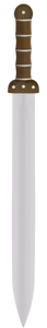 Clipart vectorial de largo Espada Vikinga
