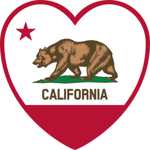 Grafika wektorowa elementu z Flaga stanowa Kalifornii