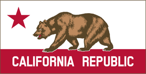 Kalifornie republika banner Vektor Klipart