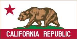 Kalifornische Republik Banner Vektor-ClipArt