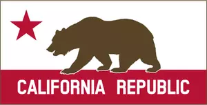 Republika Kalifornii transparent wektor ilustracja