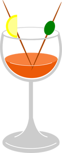 Cocktail drink vector image