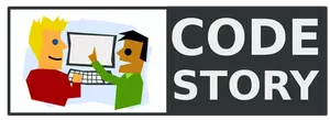 Code Story logo vector image