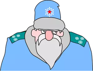 Coronel Frost con uniforme azul