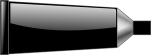 Clip-art vector do tubo de cor preta