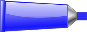 Ilustraţia vectorială tub de culoare albastru