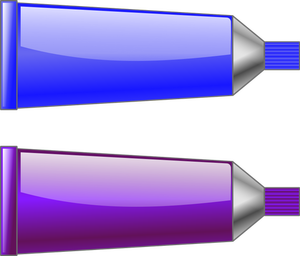 Vektorzeichnende blau und lila Farbe Rohre