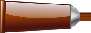 Vector de desen de tub de culoare maro