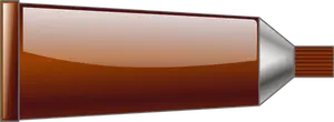 Dessin du tube de couleur brune vectoriel