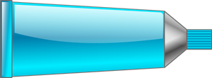 Vector de la imagen del tubo de color cian