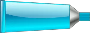 Image vectorielle du tube de couleur cyan