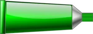 Grafica vettoriale di tubo di colore verde