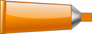 Gambar warna oranye tabung vektor