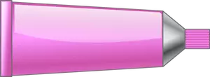 Vector illustration of pink colour tube