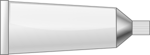 Tube de peinture avec la couleur blanche