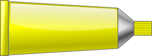 Vektör grafikleri sarı renk tüp