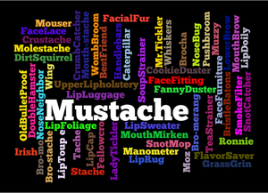 Different mustache words