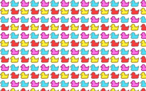 Kleurrijke eenden patroon