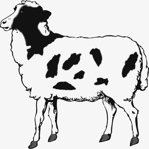 30000 free black and white farm animal clipart | Public domain vectors