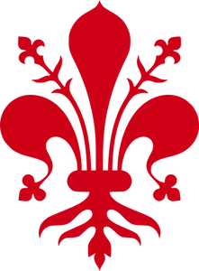 Vector brasão de armas da cidade de Florença
