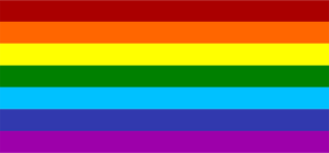 Bandera del arco iris del vector