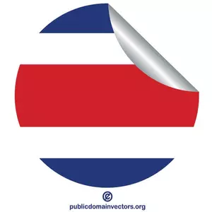 Kostnad Rica flagga klistermärke