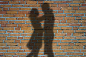 Couple in a shadow