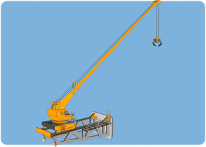 Vector illustration of high crane