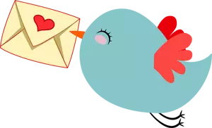 Cute Mail Carrier Bird