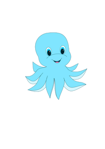 Baby blue octopus