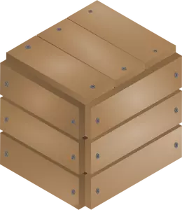 Grafis vektor dipalang kotak kayu