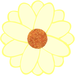 Vector image of daisy petals