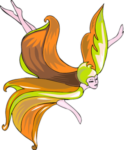 Flying fairy vector image